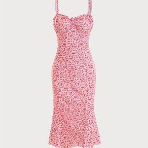 NWT Rihoas The Frill Trim Floral Cami Dress